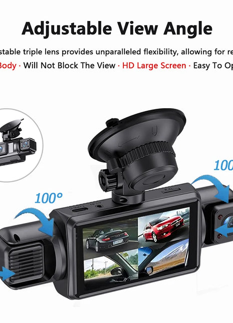 Dashcam For Cars 4 Channel Black Box Wifi Driving Camera Fhd 1080p Night Vision Loop Recording Add Hardwire Kit Car Accessories - Riparo82