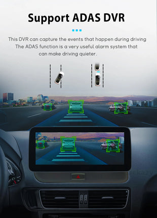 10.25Snapdragon 665 Wireless Carplay AutoRadio Android 14 For Audi Q5 2009-2016 Stereo Screen GPS Navigation Multimedia HeadUnit - Riparo82