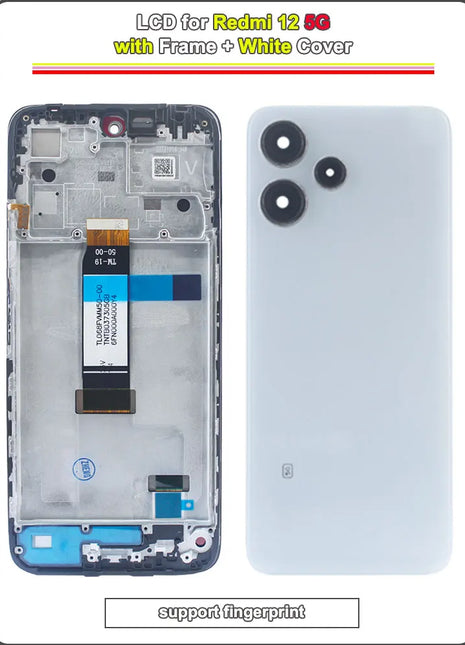 Testato LCD per Xiaomi Redmi 12 5G Display LCD Touch Screen Digitizer Sostituzione per Redmi 12 5G Telefono 2AFZZRN8DY 23076RN8DY LCD - riparo82