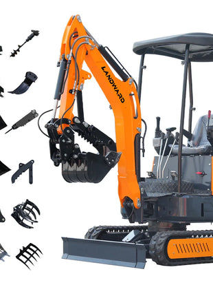 Mini Escavatore Kubota 2.5 Tonnellate con Cabina - Micro Scavo 1800kg Idraulico - riparo82