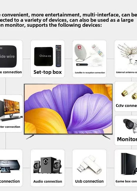 LCD TV Intelligent Network Foreign Trade 26 32 39 46 55 65 75 85 100 Inch Hair Delivery - Riparo82