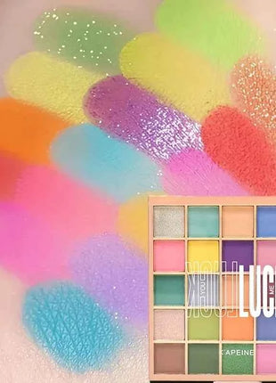 25 color Makaron eye shadow Palette - vibrant dopamine shadow, waterproof and sweat proof, ideal Valentine's Day gift for girls