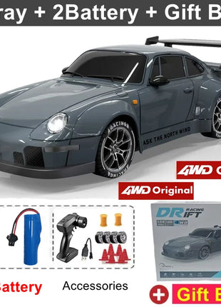 4WD RC Drift Car con luce a LED 2.4G Radio 20KM/h Auto da corsa telecomandate ad alta velocità Modello di veicolo Giocattolo regalo per Ragazzo Ragazza Kid