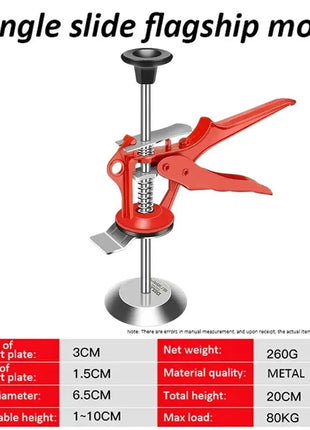 DELIXI ELECTRIC Jack-up Device One-column Tile Height Regulator Height Elevator Tile Tile Elevation Locator Crowbar Tools - Riparo82