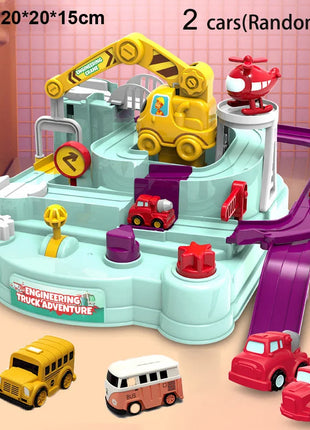 Modello di vagone da corsa Spazio Animali aerospazziali Giocattoli educativi Bambini Treno Pista Avventura Cervello Gioco interattivo meccanico - riparo82