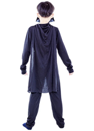 Costume da maschera per film classico da ragazzo stampato cartone animato Darth Vader mantello armatura tutina costume cosplay fantasia per bambini di Halloween