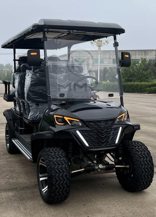 Street Legal Electric Golf Cart 4 Seats 5000W Scooter Go Kart ATV Adult Touring Classic Solar Golf Cart - Riparo82