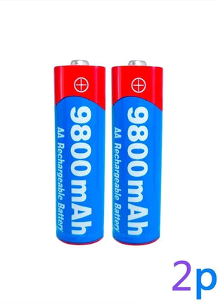 Batterie AA Ricaricabili 1,5V 9800mAh - Alcaline per LED, MP3, Giocattoli - riparo82