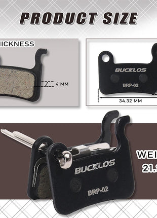 Pastiglie freno a disco in resina BUCKLOS per SHIMANO A01S Pastiglie freno idrauliche resistenti all'usura Pastiglie freno MTB per parti ciclistiche M06 M07