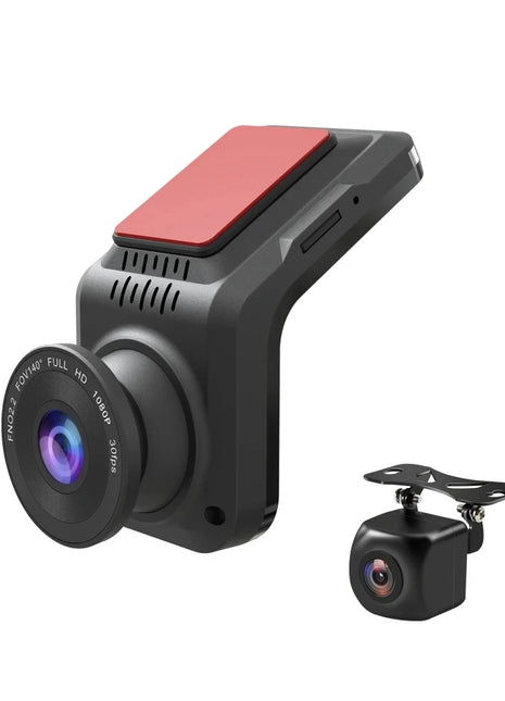Dash Cam Car USB ADAS DVR HD1080P Special for Android Multimedia Player Dual-lens Front Rear 170 Degree Recorder Reverse Vision - Riparo82