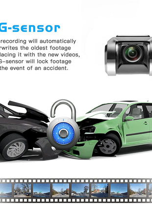 1080P 170 Degree Wide Angle Dash Camera Bluetooth Dash Cam Android DVR ADAS Car Recorder Dash Cam Night Version Car Recorder - Riparo82