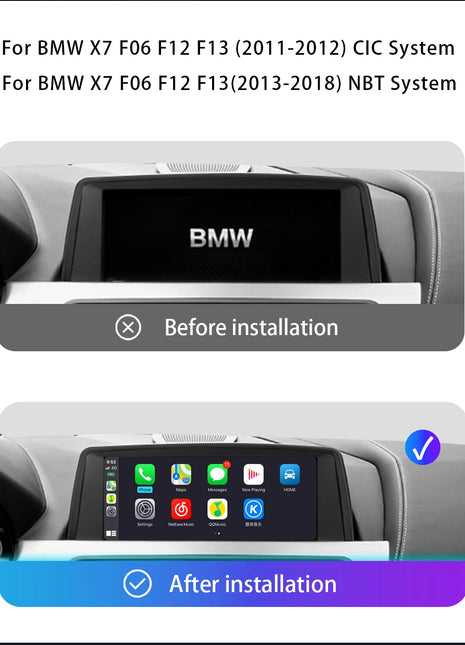 10.25 "Android 14 Wireless Carplay AutoRadio For BMW 6 Series F06 F12 F13 CIC NBT Radio Multimedia Audio GPS Screen Stereo 4GDSP - Riparo82