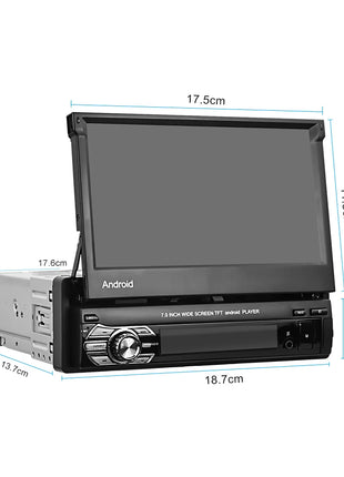 Hikity 2+64G Android Car Radio carplay Autoradio 1Din 7'' Touch Screen Car Multimedia Player GPS Navigation Wifi Auto Bluetooth - Riparo82