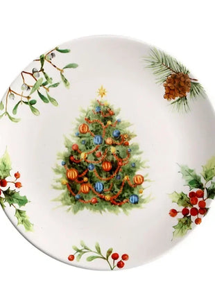 Squisita cena di Natale Piatti creativi Piatto da bistecca in ceramica Pasta sana sottosmalto Posate personalizzate Regalo Forniture da cucina - riparo82