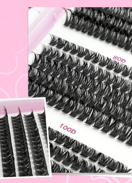 14/30/32 Row Individual Lashes D Curl 8-16mm Cluster Lash Makeup Volume Eyelash Extension Dramatic False Eyelashes Make Up Tools - Riparo82