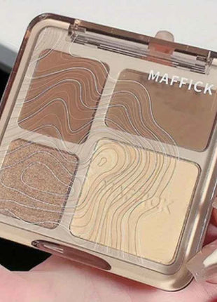 Oil control matte makeup four color palette waterproof contouring palette for students at a low price