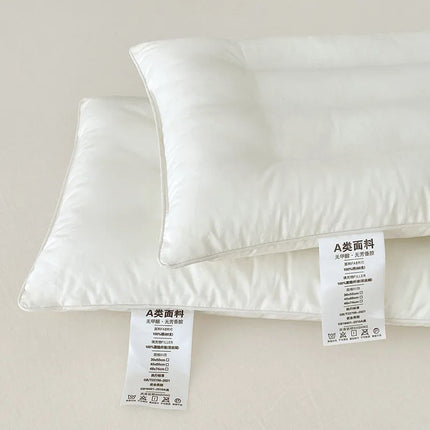 Soft Low Neck Pillow Help Sleep and Protect The Pillow Neck Household Soybean Fiber SPA Massage Pillow for Sleeping Almohada 이불