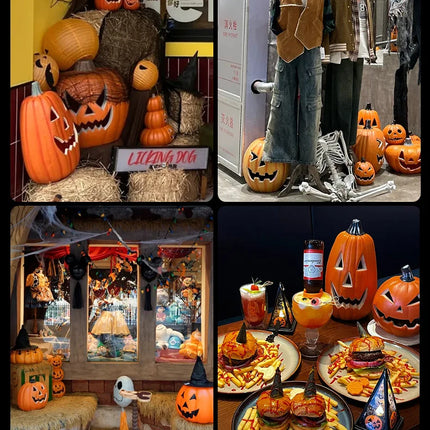 Pumpkins Lamp Halloween Decoration For Home Yard Garden Outdoor Decor Hallowen Horror House Skull Party Props Glow in The Dark
