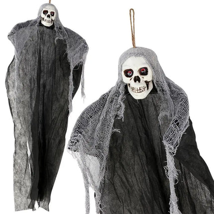 Halloween Party Hanging Skull Skeleton Ghost Ornament Horror Props Haunted House Halloween Party Outdoor Yard Garden Decorations