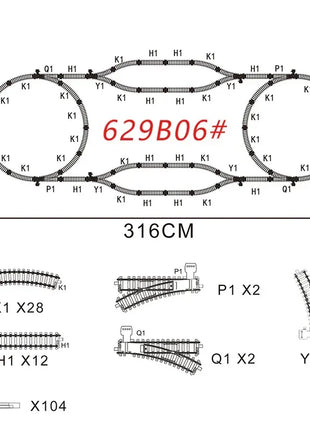 Locomotiva ferroviaria classica Accessori per treni a vapore retrò Carrozza Paletta Pista del treno Giocattoli per bambini per ragazzo - riparo82
