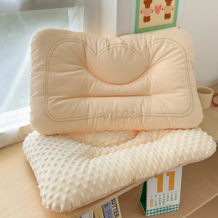 Comfortable Low Pillows for Parent and Child, Pure Cotton and Bean Velvet, Kids Adult Sleeping Pillows, 30x50 cm, 40x60, 48x74cm