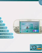 Hizpo 7 Inch 8 Core Car Radio Stereo for FIAT 500 2007-2015 GPS 2din Autoradio CarPlay Android 13 Auto Navigation Head Unit Wifi