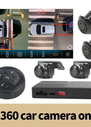Car Camera For Audi Q5 2010-2025 360° Panoramic AI 3D Bird Around View 1080P DVR System Dashcam Car Electronics Accessorie - Riparo82