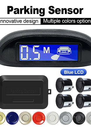 Hippcron Parking Sensor For Car With Auto Parktronic Reverse LED Monitor 4 Sensors Radar Detector System Backlight Display - Riparo82