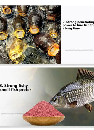 Flavours Boillie additive Fishmeal Fish Buster Carp Killer Fishing Bloodworm Powder Red worm Fishing Attractant Bait - Riparo82