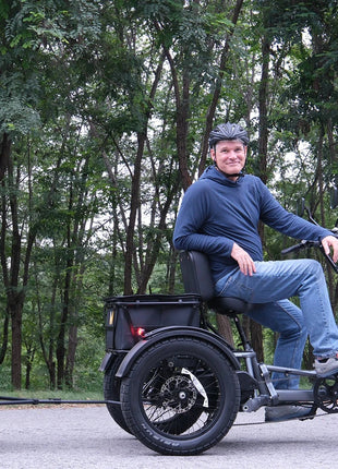 E-Trike 2400W Motore 48V30AH Batteria Rimovibile Triciclo Elettrico Supporto Funzione di Inversione 20*4 Pollici Fat Tire Neve Trike Elettrico - riparo82