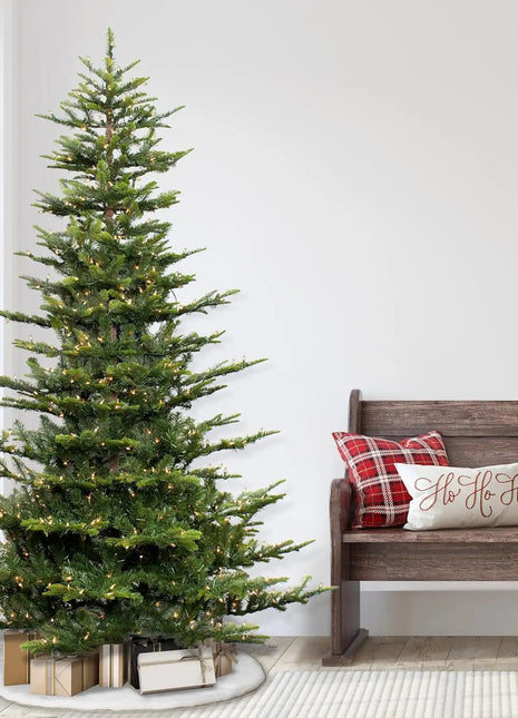 Albero di Natale artificiale 150CM-210CM Grande albero di Natale crittografato con luci Decorazione per atmosfera natalizia per feste in famiglia