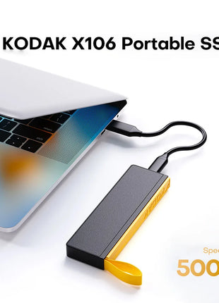 Kodak SSD esterno 2 TB 1 TB 512 GB 256 GB Disco rigido portatile 500 Mb/s USB 3.2 PSSD per MacBook, iPad iPhone 15