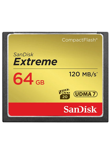 Sandisk CompactFlash 32G 64G 128G Scheda di memoria CF 800X Scheda CF Flash compatta ad alta velocità Fotocamere digitali/fotocamere DSLR applicabili