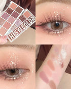 10-Color Matte & Glitter Eyeshadow Palette – High-Pigment, Long-Lasting, Waterproof & Smudge-Proof for Daily & Nude Makeup - Riparo82