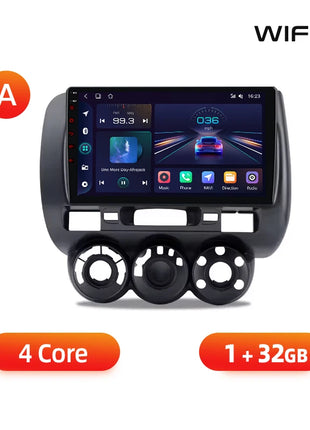 Junsun Wireless CarPlay Android Auto Car Radio for Honda Fit Jazz City 2002 2003 2004-2007 RDS GPS 4G WIFI Multimedia autoradio - Riparo82