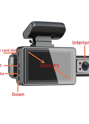 3 Inch Dash Cam For Cars 1080P Inside Video Recorder Car WIFI Camera for Vehicle Night Vision Car DVR Black Box Car Assecories - Riparo82