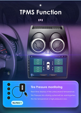 Hizpo 8G+128 AI Voice Car Radio Android Auto Multimedia For Nissan Qashqai J10 2006 2007 2008-2013 Carplay 4G 2din GPS autoradio - Riparo82