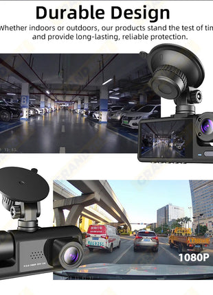 Dash Cam for Cars WIFI APP Car DVR 3 Channel Front Camera Video Recorder Rear View Camera for Vehicle Black Box Car Assecories - Riparo82