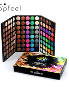 POPFEEL 120-Color 3-in-1 Eyeshadow Palette - Professional Multi-Color Eyeshadow Collection with Matte and Shimmer Shades. - Riparo82