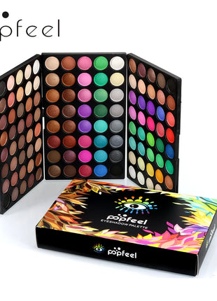 POPFEEL 120-Color 3-in-1 Eyeshadow Palette - Professional Multi-Color Eyeshadow Collection with Matte and Shimmer Shades. - Riparo82