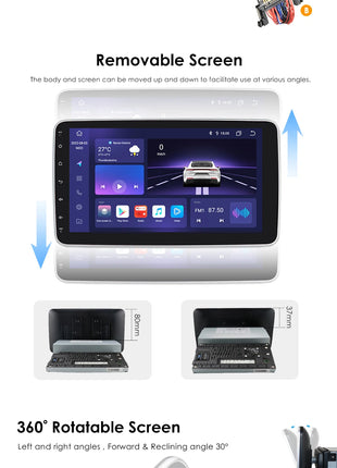 Hizpo 10.1" Universal CarPlay Android Auto Radio For VW Volkswagen Fiat Renault Nissan Hyundai 4G Car Multimedia Autoradio 1 Din - Riparo82