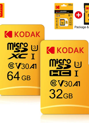 Scheda di memoria Micro SD KODAK 256 GB FINO a 95 MB/s Class10 U3 UHS-I 32 GB 64 GB 128 GB Scheda TF 4K HD per adattatore lettore di schede USB microsd