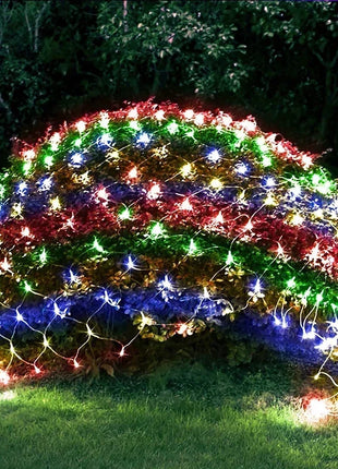 1.5M-18M LED Net Mesh Fata Luci Stringa Tenda Ghirlanda Esterna Impermeabile Per Albero Di Natale Festa Giardino Decorazione di Nozze