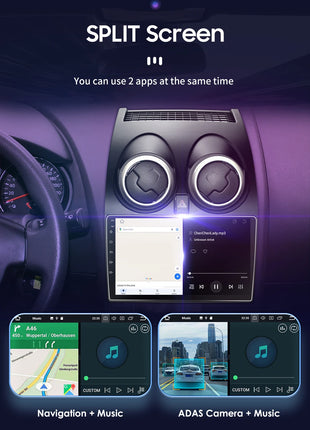 Hizpo 8G+128 AI Voice Car Radio Android Auto Multimedia For Nissan Qashqai J10 2006 2007 2008-2013 Carplay 4G 2din GPS autoradio - Riparo82