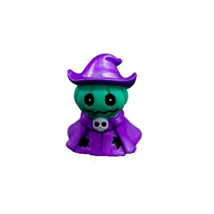 Halloween small ornaments horror skull pumpkin wizard resurrection ghost festival doll resin crafts desktop ornaments