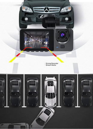 Dash Cam for Cars Camera HD 1080P Video Recorder Dashcam DVR Black Box Dual Lens DVR with Rear View Camera for Vehicle - Riparo82