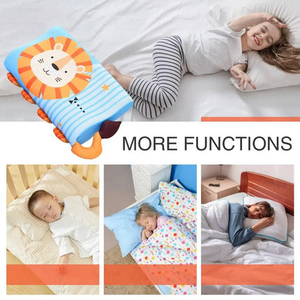 Toddler Pillow for Sleeping Ergonomic Memory Foam Bed Pillow Breathable Nap Time Pillows soft Skin-Friendly Travel Cushion