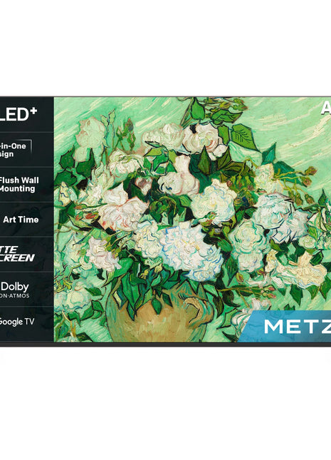 Metz Mue7800Z Tv Art Tv Qled Google Tv |   Ultra-Thin Unibody Design, Matte Screen, Hdr10+, Dolby Vision, Dolby Atmos - Riparo82