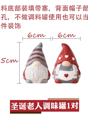 Set di stoviglie natalizie in ceramica dipinta a mano Simpatico piatto da bistecca natalizio Piatto piatto sottosmalto in rilievo - riparo82