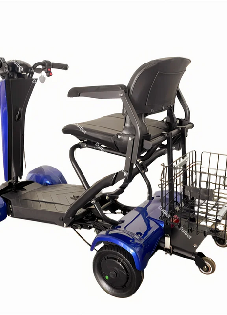 4 Wheel Automatic Foldable Electric Scooter For Adults With Seat 500W 36V Mobility Scooters For Seniors Removable Battery - Riparo82